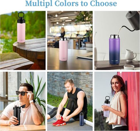 Kids Insulated Water Bottle with Straw,14oz Stainless Steel Water Bottle,BPA-free and Leak-proof,Double Wall Vacuum Water Flask for School,Gifts for Boys and Girls（14oz,Deep Sea Blue） in Saudi Arabia