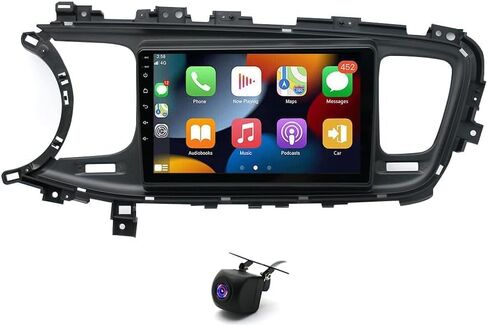 ستيريو سيارة 9 بوصة مع Carplay Android Auto مناسب لكيا أوبتيما K5 2011-2015 مزدوج Din Android 13.0 شاشة تعمل باللمس مستقبل راديو السيارة مع WiFi GPS Navigation Bluetooth AHD كاميرا احتياطية - 2+32G in Saudi Arabia