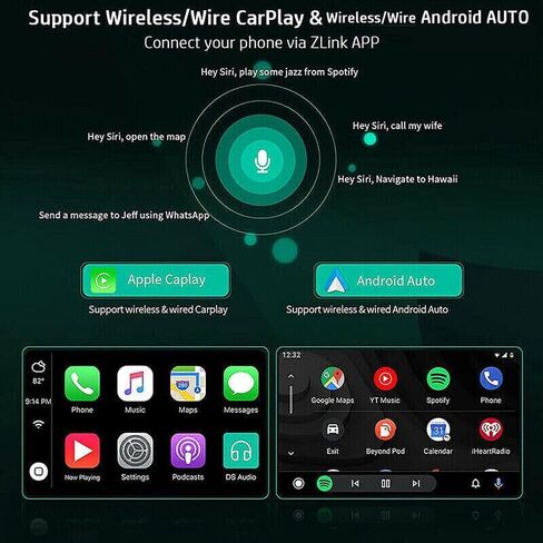 ستيريو سيارة 9 بوصة مع Carplay Android Auto مناسب لكيا أوبتيما K5 2011-2015 مزدوج Din Android 13.0 شاشة تعمل باللمس مستقبل راديو السيارة مع WiFi GPS Navigation Bluetooth AHD كاميرا احتياطية - 2+32G in Saudi Arabia
