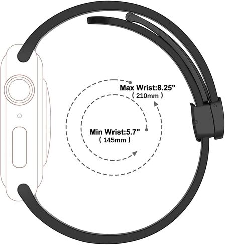 أشرطة بديلة متوافقة مع Garmin Venu 3S، 18 مم من السيليكون الناعم سريع الفك بإبزيم مغناطيسي رياضي متوافق مع Garmin Venu 3S 41 مم / Venu 2S / Forerunner 265S / Forerunner 255S / 255S Music / Rey / Vivomove 3S / Captain Marvel Smartwa in Kuwait