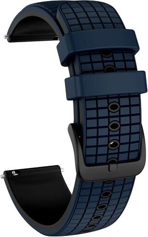 ISABAKE Watch Band for Compatible with Garmin Vivoactive 4/ Samsung Galaxy Watch 46mm, 22mm Silicone Bands for Ticwatch Pro S2//E2/Venu 2/Samsung Gear S3 Classic/Samsung Gear S3 Frontier/ Huawei GT Smartwatch in Saudi Arabia
