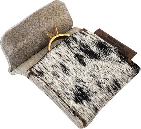 Wedding Ring Case Handmade from Full Grain Leather, Engagement Pouch, Bride & Groom Jewelry Storage, Marriage Travel, Ring Bearer, Proposal Ring Holder - Furry in Kuwait