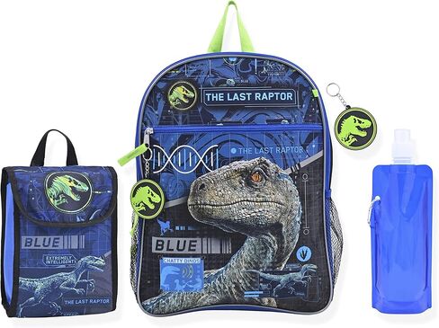 Jurassic World Boys Backpack Dinosaur Knapsack | Elementary and Kindergarten Kids Backpacks for School (Jurassic World) in Saudi Arabia
