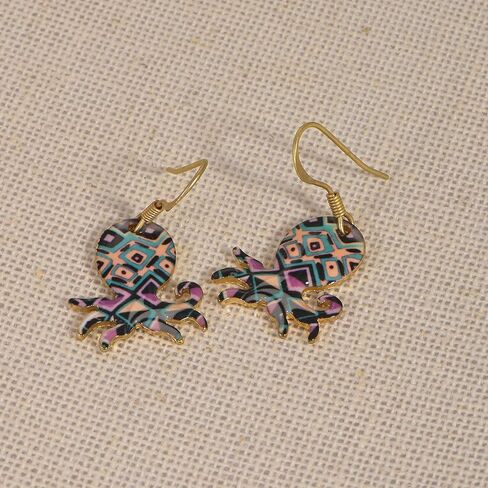 Whimsical Charm Dangle Earrings - Blue Butterfly in Saudi Arabia