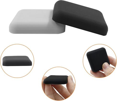 6Pcs 3 Colors Door Stoppers Wall Protector Round Self Adhesive Door Knobs Wall Protectors for Home, Office, School (50mm Dia,White,Grey,Black) in Saudi Arabia
