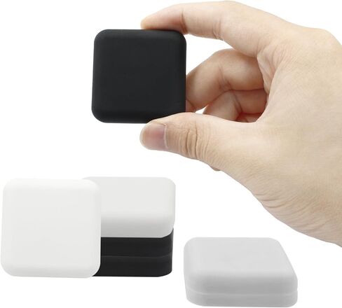 6Pcs 3 Colors Door Stoppers Wall Protector Round Self Adhesive Door Knobs Wall Protectors for Home, Office, School (50mm Dia,White,Grey,Black) in Saudi Arabia