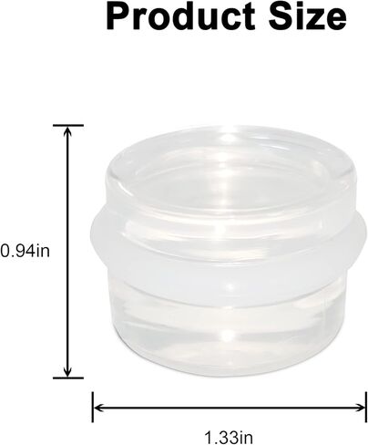 4 Pack Door Stoppers, Clear Acrylic Door Stops with Adhesive Back, Premium Anti Slip Door Stop, Heavy Duty Door Stops for Floor Patio, Freestanding Anti Scratch Door Stop with Rubber Ring in Kuwait