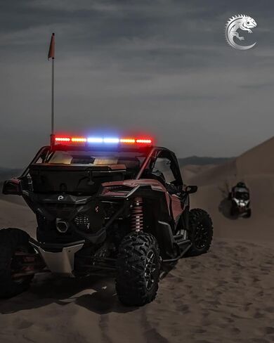 36'' UTV LED Chase Light Bar, 1.75''-2'' Roll Cages Bar Mount Chase Strobe Rear Lightbar w/Brake, Running, Reverse & Turn Signal Light Function for Polaris RZR Can-AM Yamaha Kawasaki (RYBBYR) in Saudi Arabia