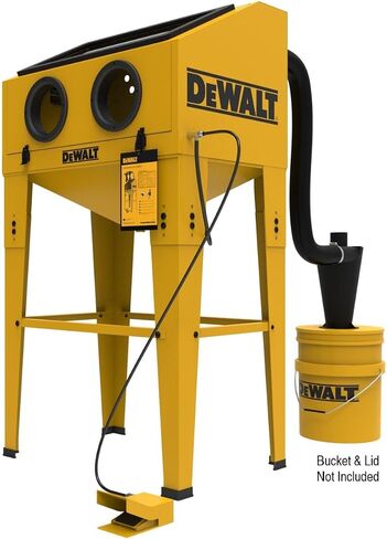DEWALT Abrasive Blast Cabinet, Modular Standalone or Benchtop Sand Blasting Cabinet 20 CFM @ 90 PSI, Max Pressure 125 PSI (DXCM009-0370) in Saudi Arabia