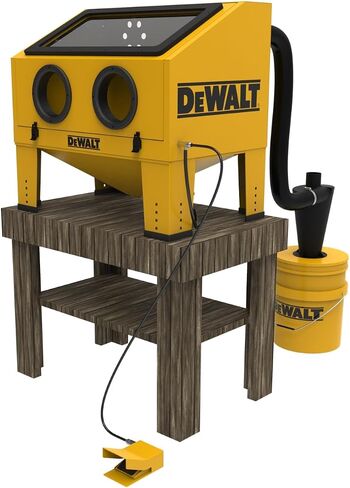 DEWALT Abrasive Blast Cabinet, Modular Standalone or Benchtop Sand Blasting Cabinet 20 CFM @ 90 PSI, Max Pressure 125 PSI (DXCM009-0370) in Saudi Arabia