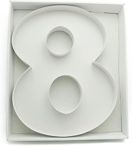 15.7Inch Cardboard Charcuterie Board Number Paper Mache Cut Out Food Sweet Container Tray With Clear Cover (number0) in Saudi Arabia