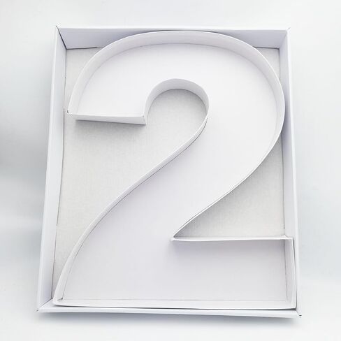 15.7Inch Cardboard Charcuterie Board Number Paper Mache Cut Out Food Sweet Container Tray With Clear Cover (number0) in Saudi Arabia