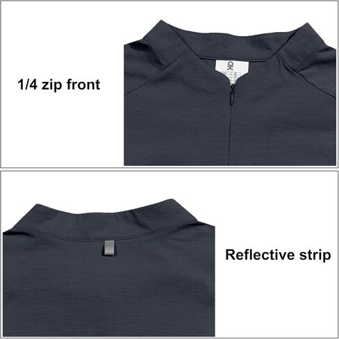 Little Donkey Andy Men's Lightweight Quarter Zip Pullover,UPF 50+ Long Sleeve Athletic Shirts for Outdoor Running Golf in Saudi Arabia