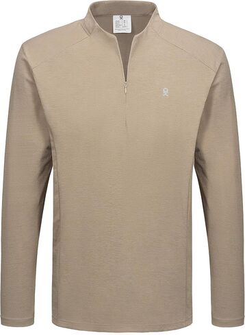 Little Donkey Andy Men's Lightweight Quarter Zip Pullover,UPF 50+ Long Sleeve Athletic Shirts for Outdoor Running Golf in Saudi Arabia