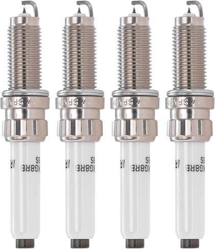 شمعات الإشعال 12120040551 SILZKGR8B8S LKAR7AHXS استبدال السيارات إيريديوم شرارة التوصيل حزمة من 4 متوافقة مع BMW Mini Cooper 230i 330e 330i 430i 530e 530i 740e 740Le X1 X2 2.0L L4 in Kuwait
