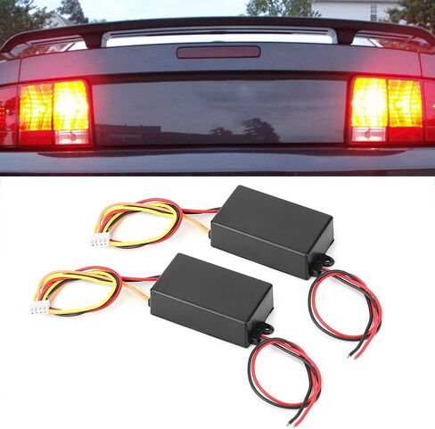 Car Tail LED Light 3-Step Sequential Dynamic Chase Flash Module Boxes Controller for Front Rear Turn Signal Light Retrofit Use 2PCS 12V(black) in Saudi Arabia