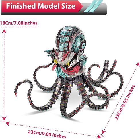 Microworld 3D Metal Puzzle,The Marsh Gavial Mechanical Crocodile Animal Model Building Kit, DIY Brain Teaser Challenge Metal Kits Art Craft Gifts Toy for Adults Men Teens in Saudi Arabia