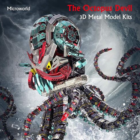 Microworld 3D Metal Puzzle,The Marsh Gavial Mechanical Crocodile Animal Model Building Kit, DIY Brain Teaser Challenge Metal Kits Art Craft Gifts Toy for Adults Men Teens in Saudi Arabia