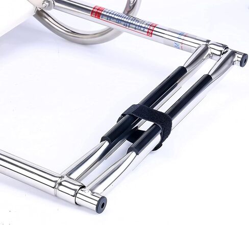 Stainless Steel 2 Step in-Board Outboard Transom Platform with 1 Handrail Marine Telescoping Boat Ladder with Fiberglass Swim Platform Collapsible Step Ladder for Swimming Pool Pontoon Dock in Kuwait