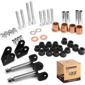 10L0L Deluxe Golf Cart Front King Pin Repair Kit for Club Car DS Gas & Electric Models 1993-UP Kingpin Spindle Bushing Kits