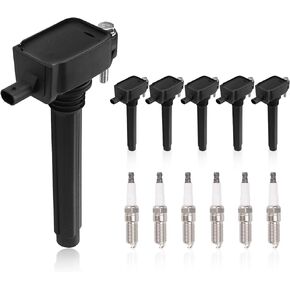 UF648 Set of 6 Ignition Coil Packs & Spark Plugs Compatible with Dodge Avenger Challenger Charger Journey Chrysler 200 300 Ram 1500 C/V ProMaster 1500 2500 3500 Volkswagen 3.6L Replace# C1791