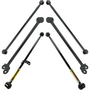 TRQ 6pc Rear Suspension Kit Lower Control Trailing Locating Arms for Camry ES300