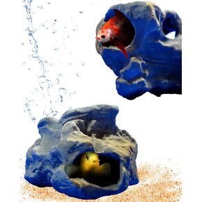 CORISRX DR. Moss Aquarium Decorations Cichlid Stone Marine Rock Cave Decor Decorative Fish Tank Freshwater Saltwater for Small Girls Tiny Turtle Reptile