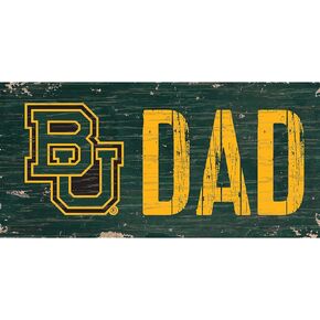 لافتة Baylor DAD للجنسين من Fan Creations NCAA Baylor Bears، لون الفريق، 6 × 12