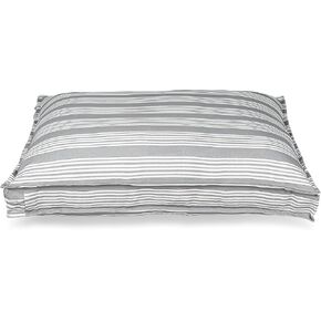 Sherry Kline Printed Indoor/Outdoor Dog Bed Multi Stripes Grey 40" x 30" x 4"