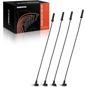 A-Premium Ignition Spark Plug Wires Set of 4 Compatible with Chevrolet S10 1996-1997 2.2L & GMC Sonoma 1996-1997 2.2L & Isuzu Hombre 1996-1997 2.2L