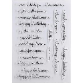 NZJ DIY Happy Father's Day Mother's Day Merry Christmas Clear Stamp Cards for Embossing Folder Template Crafts Card Album Creative Scrapbooking (1)