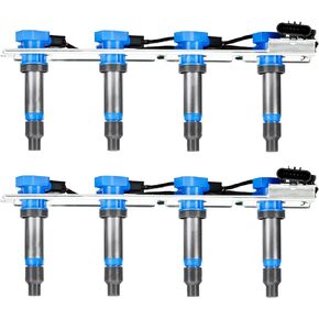 Ignition Coil Black Pack for 2004-2005 Cadillac DeVille, 2004 Seville, 2004-2006 SRX, 2005-2006 STS, 2004-2005 XLR, 2004-2005 Pontiac Bonneville, 4.6L V8, 12567285 12585765 D507A UF-372 52-1817, 2PCS