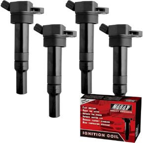Set of 4 Ignition Coils UF316 C1304 Compatible with Scion Toyota XA XB Yaris Echo Prius Camry - L4 1.5L