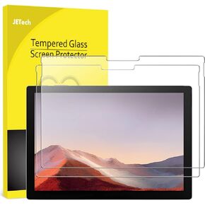 JETech Screen Protector for Surface Pro 7 Plus/Surface Pro 7 12.3-Inch, 9H Tempered Glass Film, Support Surface Pen, HD Clear, 2-Pack