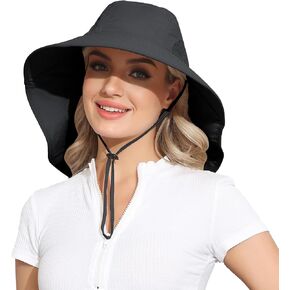 ROYAL MATRIX Outdoor Sun Hat with Neck Flap for Women & Men UV Protection Fishing Hat Wide Brim Sun Protection Gardening Hat