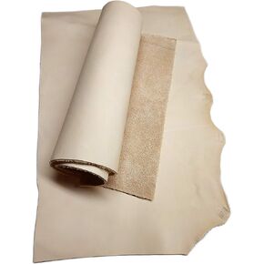 Upon Leather - Veg Tan Leather Pieces 3-4 Sq Feet - 1 LB large pieces and medium scraps | Medium weight 1.5-2.5 mm thick | Full Grain for Crafts & Workshop | Easy to tool carve paint dye stamp or mold
