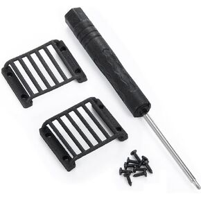 2pcs Nylon Front Light Cover Guard Grille Headlight Lampshade for 1/18 TRX4-M TRX4M Defender