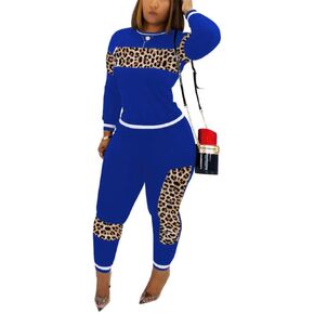 THLAI ملابس نسائية كاجوال مكونة من قطعتين ملابس رياضية قصيرة بطبعة الفهد ومجموعات ألوان in Kuwait