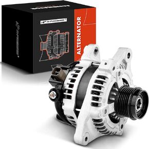 A-Premium Alternator Compatible with Toyota Corolla 2009 2010 2011 2012 2013 & Scion xD 2008-2014, 1.8L, 12V 110A Clockwise 6-Groove Clutch Pulley, Replace# 104210-2800, 104210-2801