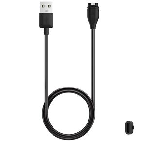 Charger for Garmin Vivoactive 5/Vivoactive 4/Vivoactive 4s/Vivoactive 3, Replacement USB Charging Cable with Black Charger Port Dust Plug Protector for Garmin Vivoactive 5/4/4S/3 Watch (1)