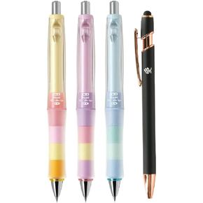 Mechanical Pencil Dr. Grip CL Play Boader 0.3mm Pastel Color Body 3 Packs With Kanji LOVE Sticker, Pastel yellow, Pastel pink, Pastel blue, 0.55 x 5.59 x0.55 in (HDGCL50R3)