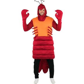 Red Lobster Under the Sea Costume for Adults (One Size)