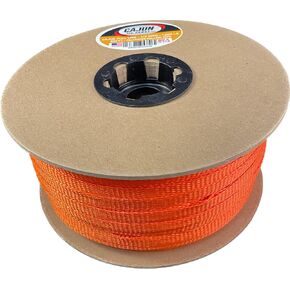 Cajun Pull Line - 1/2 Inch 1,200 lb. Polyester Pulling Tape - Made in USA (Black, 100)
