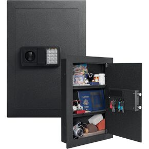 Wall Safe,Hidden Wall Safe,Hidden Eletronic in Wall Safes between the Studs,Wall Mount Safe,H22.8",W15.4",Black in Kuwait