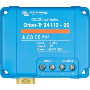 Victron Energy Orion-Tr IP43 24/12-Volt 20 amp 240-Watt DC-DC Converter, Non-Isolated
