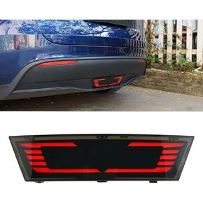 Rear 3rd Brake Lights Pilot Center Tail Lights for Tesla Model Y 2020 2021 2022 With Dynamic Turn Signals Rear Identification Lamp Trailer Tow Cover