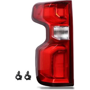 Tail Light Compatible With 2019-2024 Chevy Silverado 1500 2500HD 3500HD Halogen Type Left Driver Side Replace Part Number:84554656
