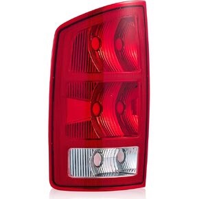 Tail Light assembly for 2002-2006 Dodge Ram 1500, 2500, 3500 Replacement for CH2801147 CH2800147 tail lamp with Bulb harness Pair Red