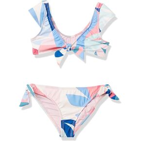 Splendid Women's Mosaic Palm Knot Front Bralette & Side Tie Pant Set
