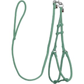 Dogline Soft and Padded Comfort Microfiber Leash for Dogs S (W1/4 x L36 x G15-20"), Teal